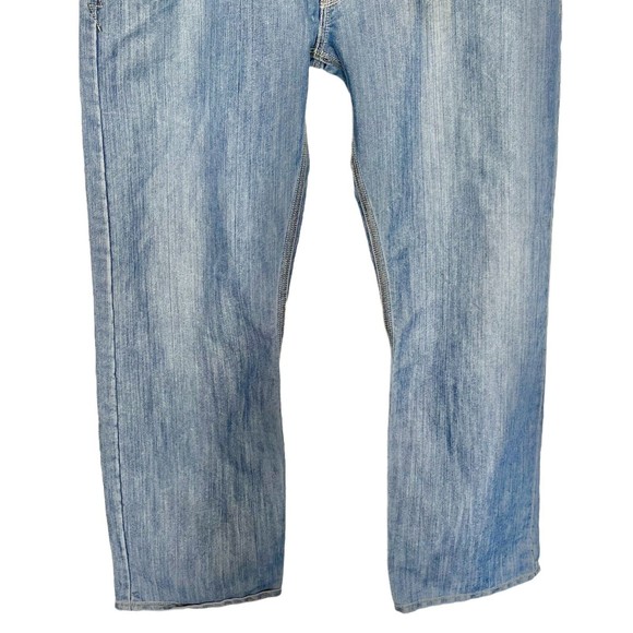 Levi Strauss Mens 514 Straight Blue Jeans Pants Size W38 L30 Normcore Dadcore - Picture 4 of 12